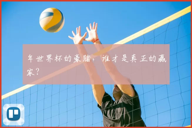 年世界杯的豪赌，谁才是真正的赢家？